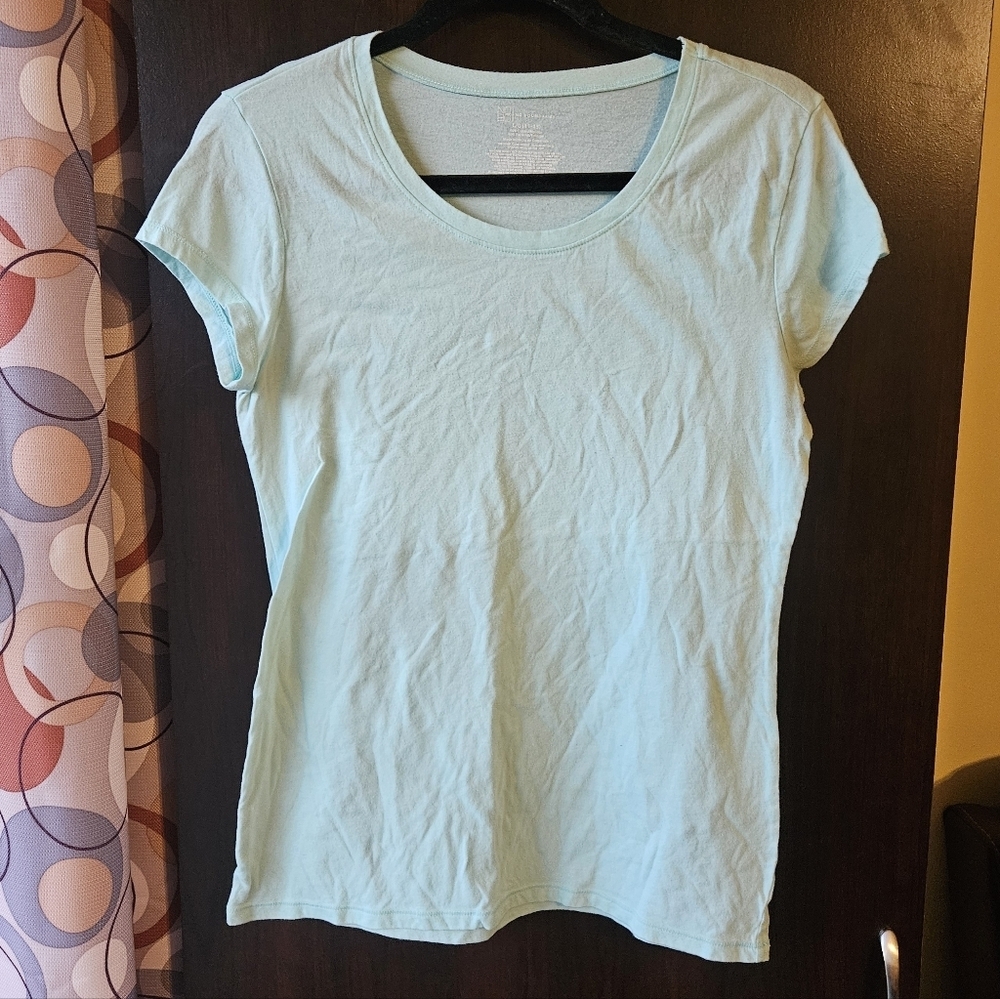 No Boundaries Light Blue Short Sleeve Tee